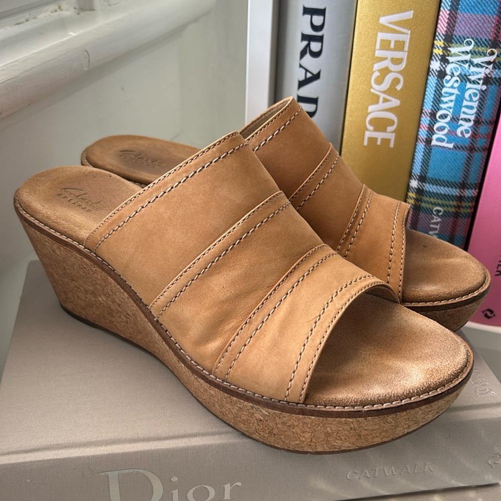 Clarks Artisan Platform Cork Wedges